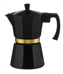 Cafetiera Filtru aluminiu 6 persoane negru 300ml Royal