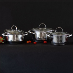 Set oale 6 piese Twin (16cm-18cm-20cm)