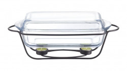 Chafing Dreptunghiular 3.9L Saule Suport Negru