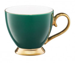 Cana portelan 400ml verde Royal