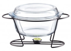 Chafing Rotund 4L Saule Suport Negru