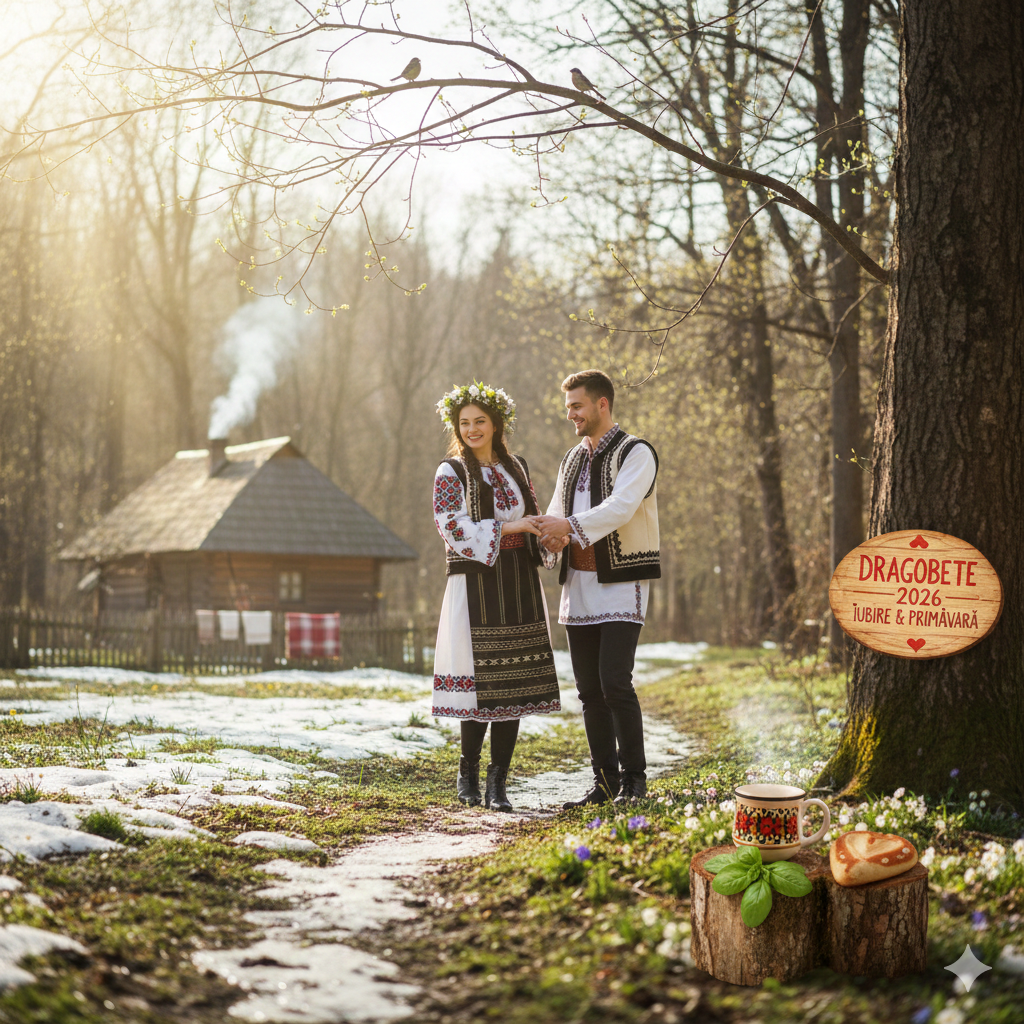 Dragobete 2026 – povestea iubirii românești și tradițiile care aduc primăvara în suflet