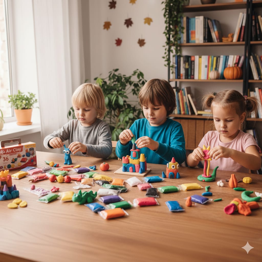 Joacă creativă și educativă cu Air Clay – setul care dezvoltă imaginația și abilitățile copilului tău