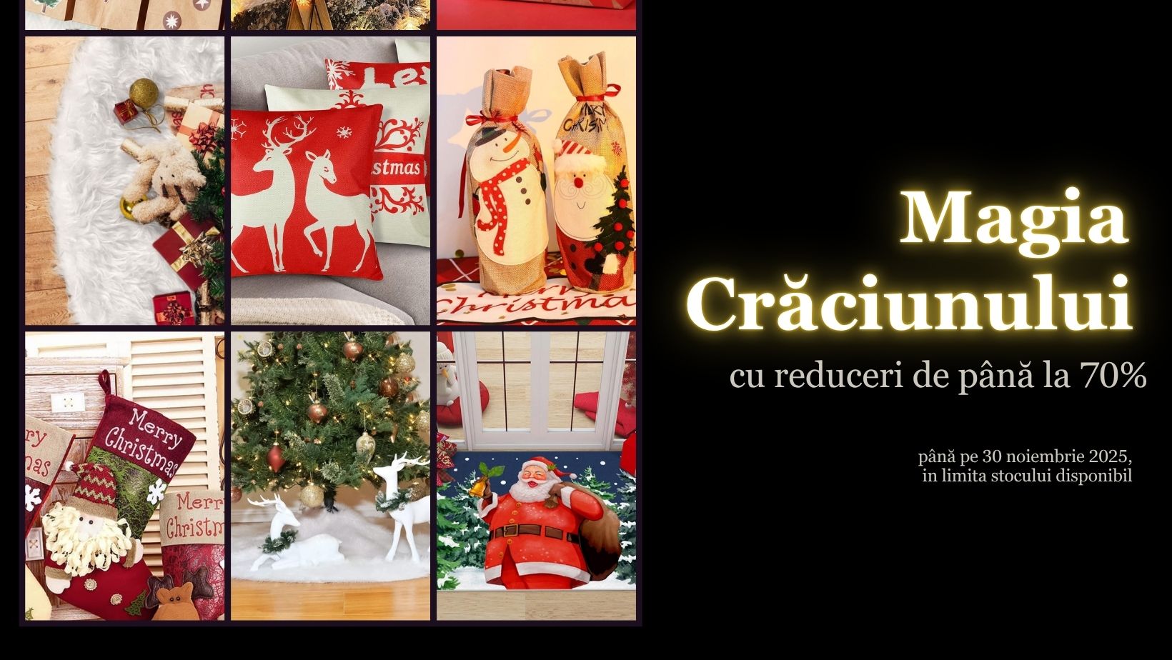 Textile de Crăciun ieftine: Cum să transformi casa în Magia Sărbătorilor cu reduceri de până la 70%