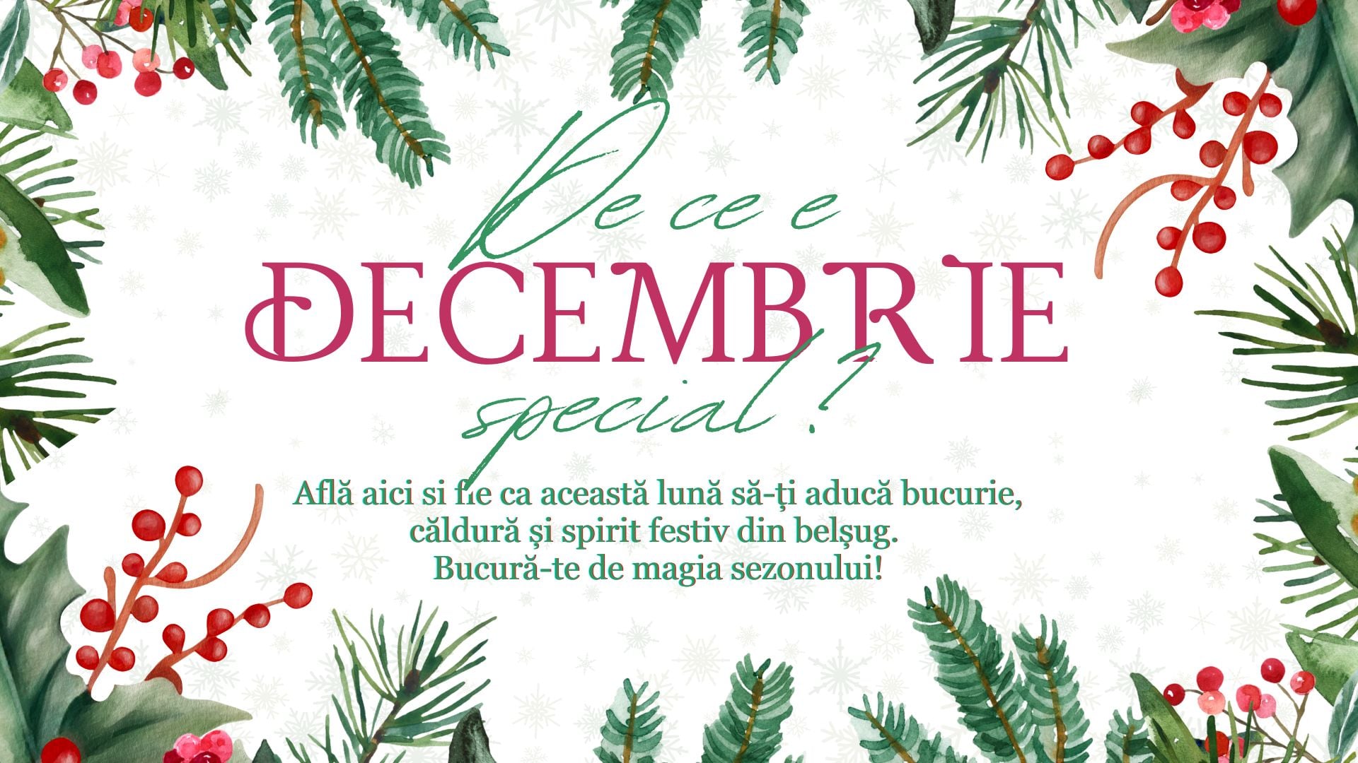 🎄 Decembrie 2025 — Undrea, luna luminii, a darurilor și a reîntoarcerii acasă