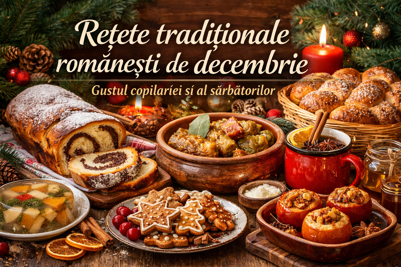 🍽️ Rețete tradiționale românești de decembrie – gustul copilăriei și al sărbătorilor