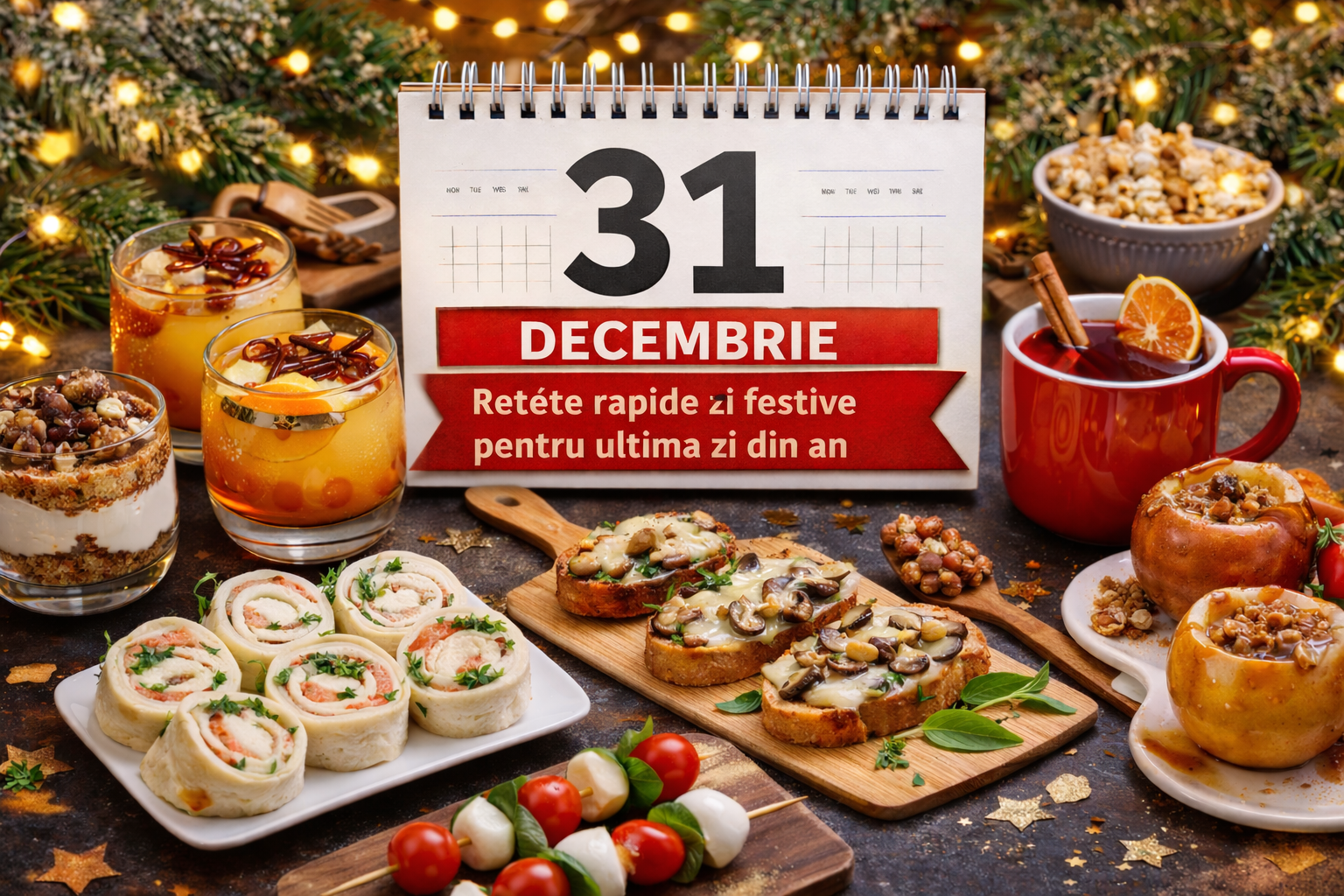 31 decembrie în bucătărie: rețete rapide și festive pentru ultima zi din an