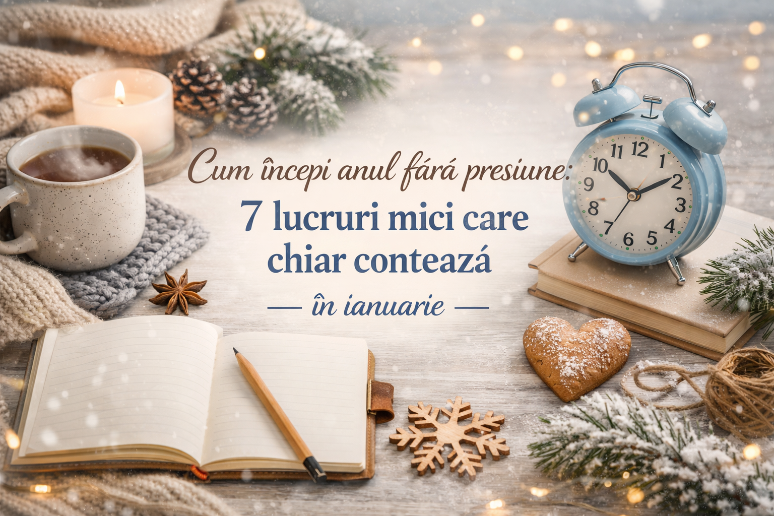 Cum începi anul fără presiune: 7 lucruri mici care chiar contează în ianuarie
