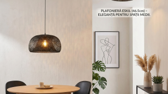 Design Interior 2026: Cum transformi atmosfera casei cu colecția Lindby Eskil din bambus negru