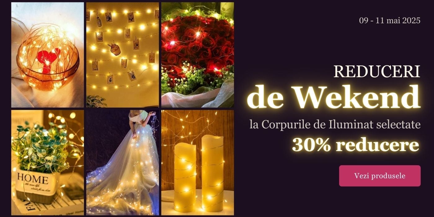 30% reducere de weekend la produsele selectate
