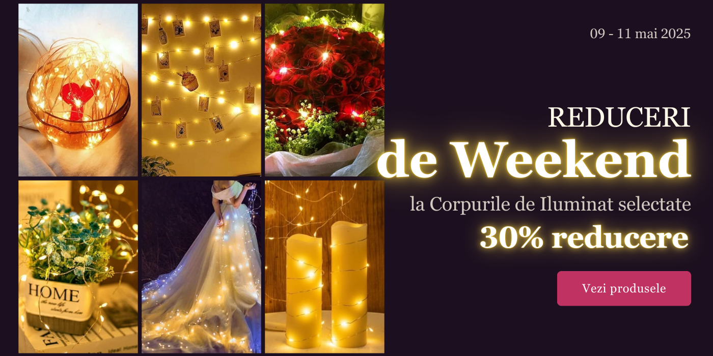30% reducere de weekend la produsele selectate