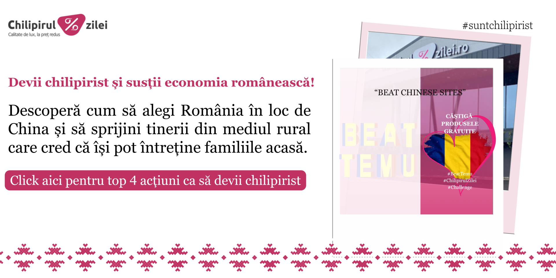 Sustine chilipirul zilei. Devino chilipirist