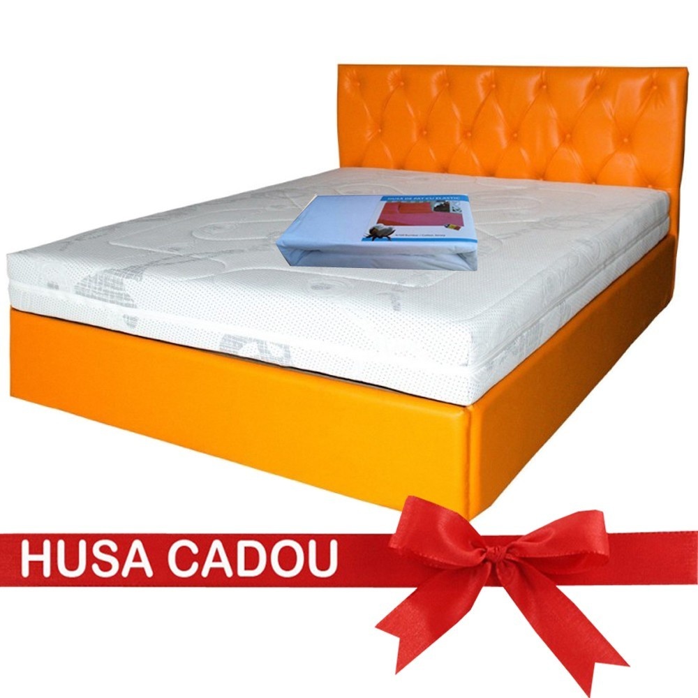 Saltea SATURN Memory Plus Saltsib, 160x200x20 cm, spuma poliuretanica, husa detasabila, fermitate medie spre tare - 2 | YEO