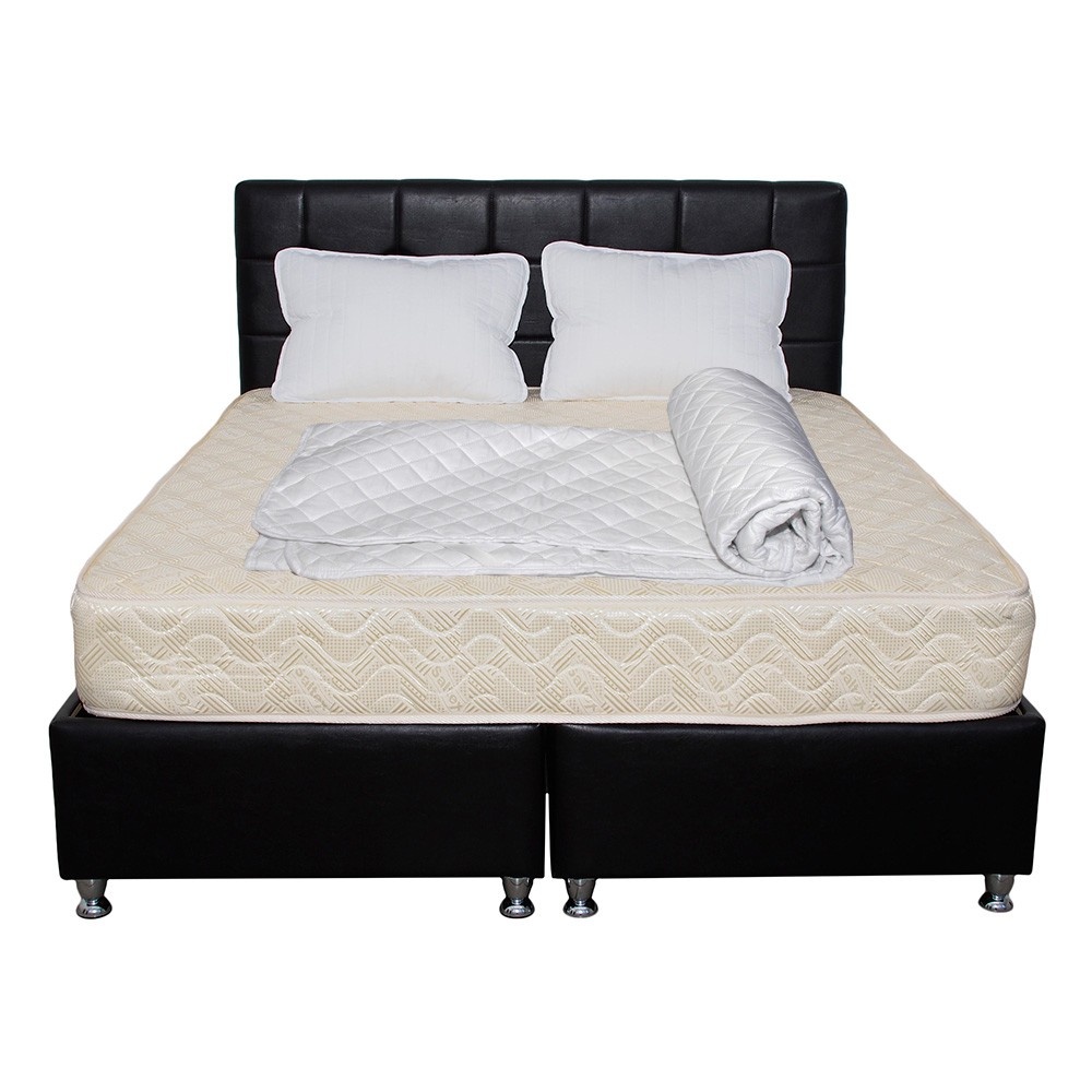 Set Saltea SOFIA Superortopedica plus 2 perne microfibra 50x70 plus Husa hipoalergenica, 140x200x20 - 1 | YEO