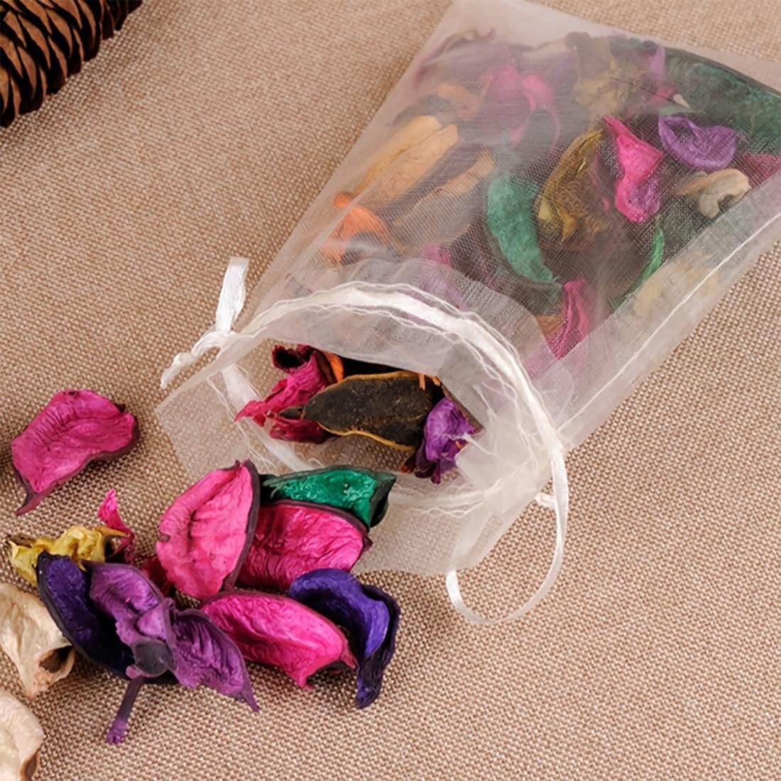 Set de 80 saculeti Sioppkik, organza, multicolor, 7 x 9 cm - 3 | YEO