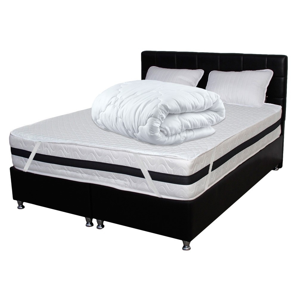 Set Saltea Super Lux Ortopedica Forte TULIP plus 2 perne 50x70 plus Husa hipoalergenica plus Pilota iarna 180x200, 140x200x30 - 1 | YEO