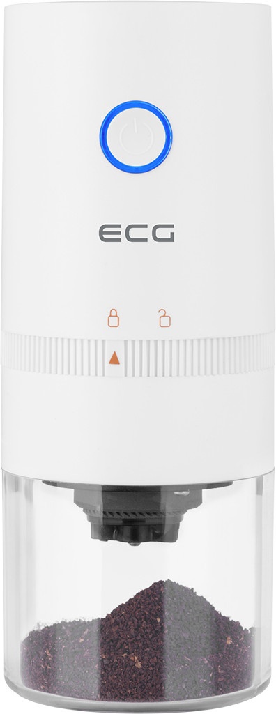 Rasnita de cafea electrica portabila ECG KM 150 Minimo, incarcare USB, 3,7 volti, 13 W, 30 g, culoare alba - 3 | YEO