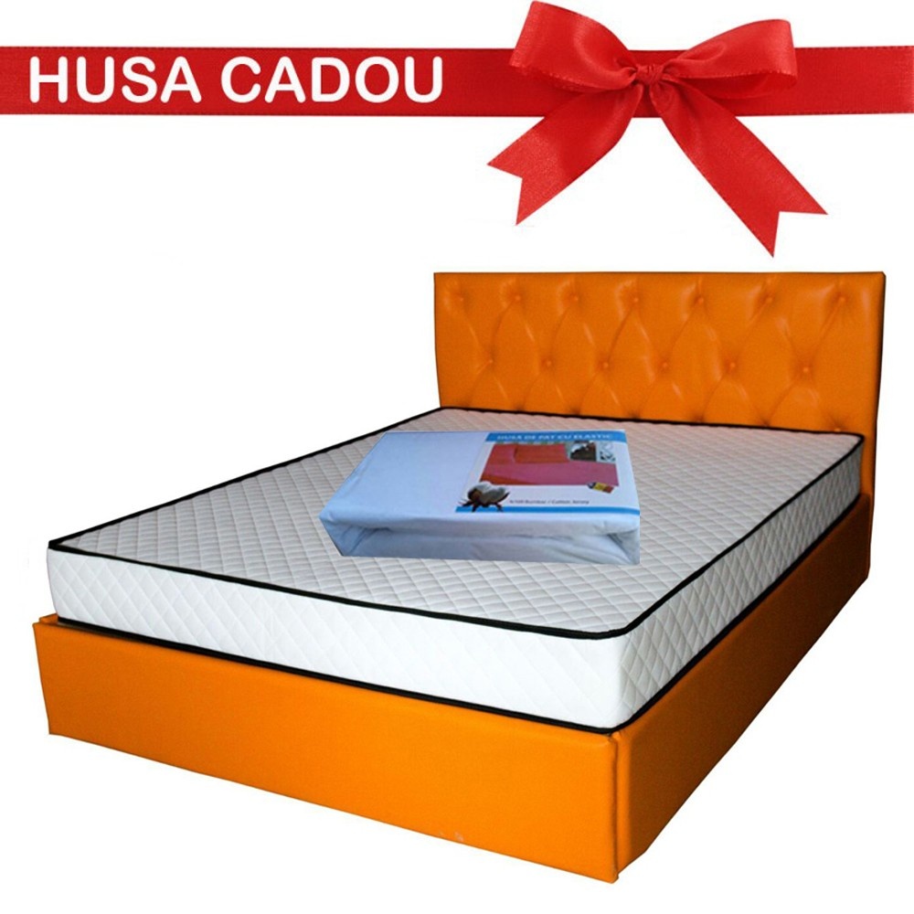 Saltea Pegas Comfort Flex Saltsib, 140x200x20 cm, spuma poliuretanica, tratament antialergenic, fermitate tare - 2 | YEO