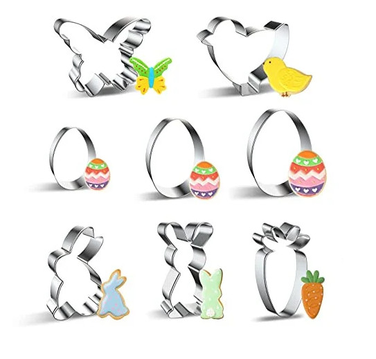 Set de 8 forme pentru prajituri Guboom, model Paste, otel inoxidabil, argintiu - 2 | YEO