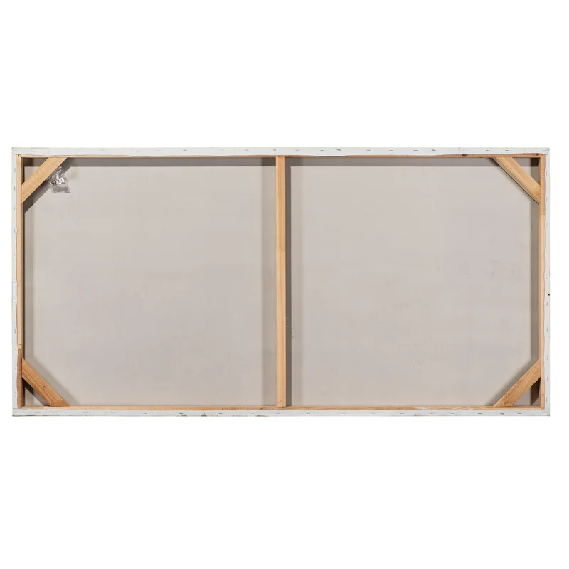 Tablou pe panza Lonely Cottage, panza/lemn, multicolor, 70 x 140 cm - 1 | YEO