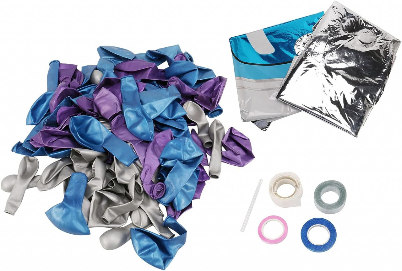 Set de 109 baloane Typecat, folie/latex, multicolor