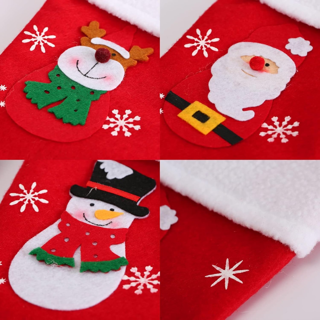 Set de 3 ciorapi pentru Craciun Sxfxiaohe, textil, multicolor, 31 x 20 x 14 cm - 3 | YEO