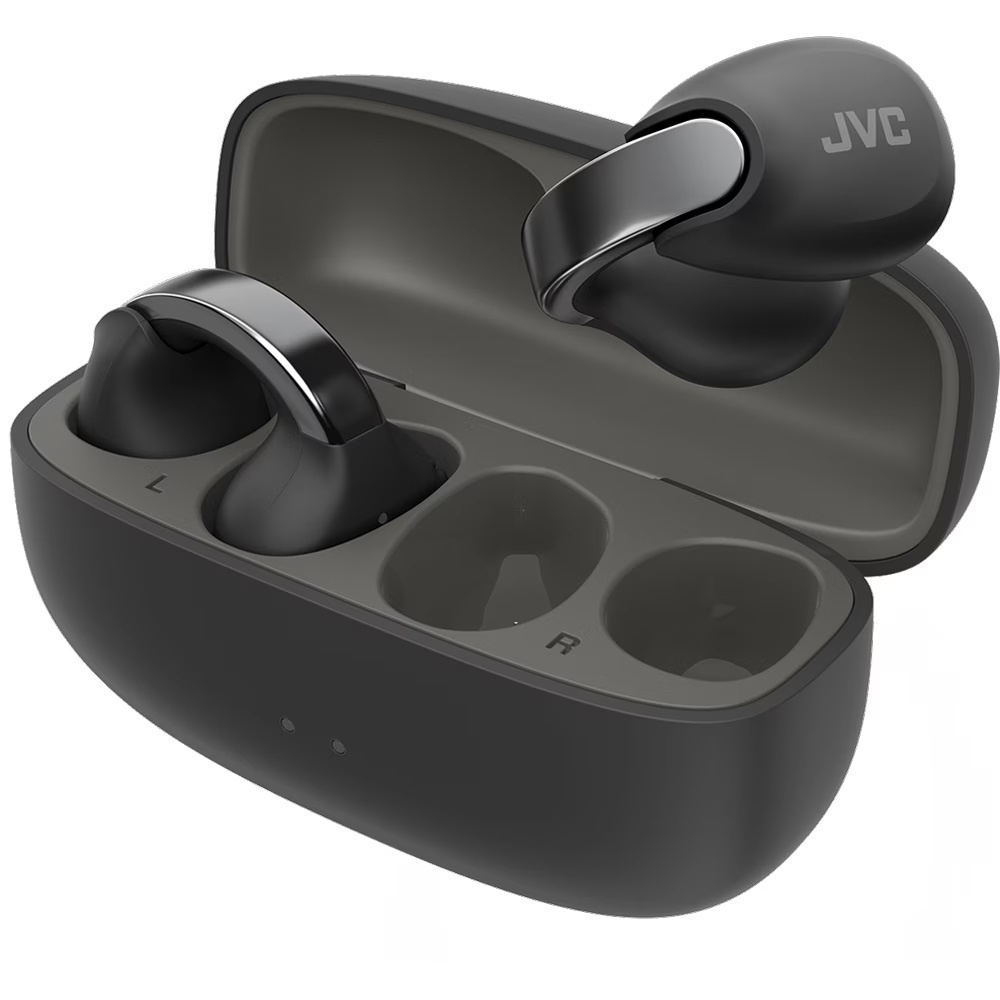 Casti JVC Nearphones HA-NP1T-B-U, True Wireless, Bluetooth, Open-ear, Microfon, negru - 2 | YEO