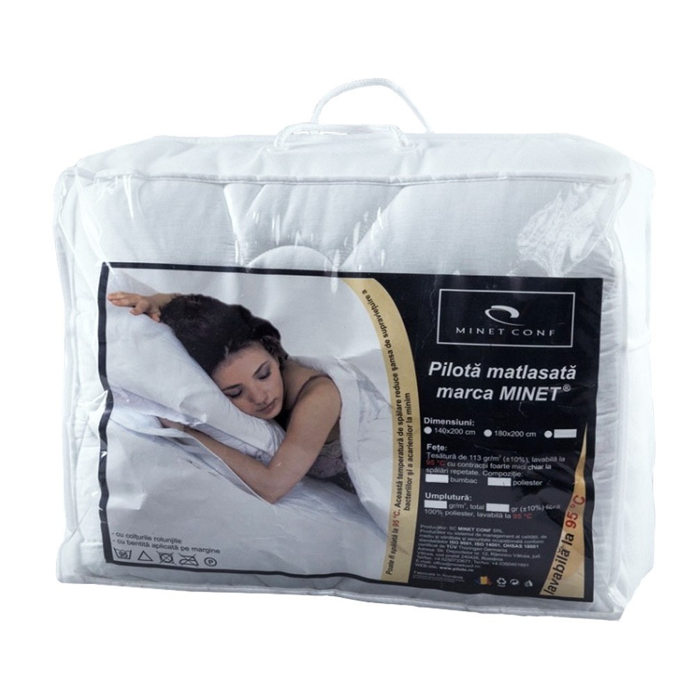 Set Saltea SOFIA Superortopedica plus Pilota microfibra vara 200x220, 180x200x20 - 2 | YEO