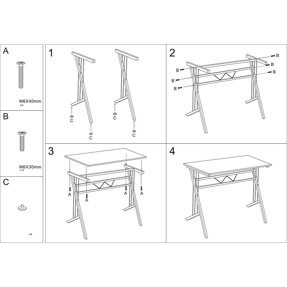 Birou SL B120 alb - 3 | YEO