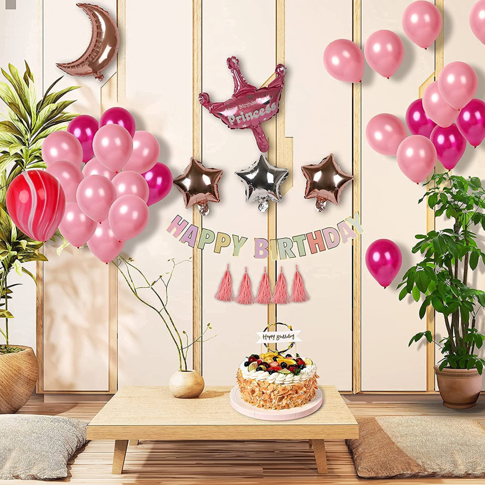 Set aniversar PARTY GO, folie/latex, multicolor, 48 piese - 3 | YEO