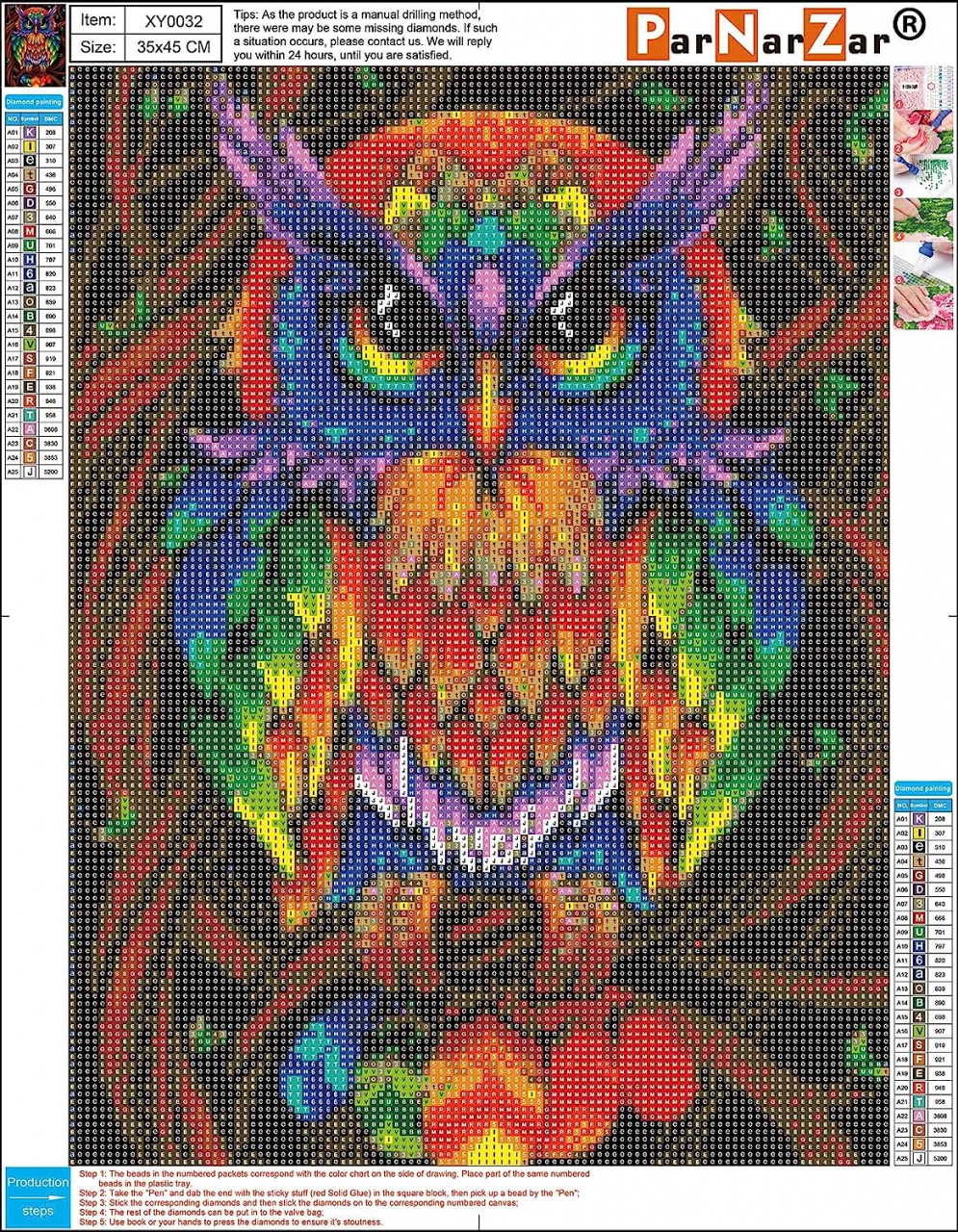 Galaxy Owl - 5D Diamond Painting 