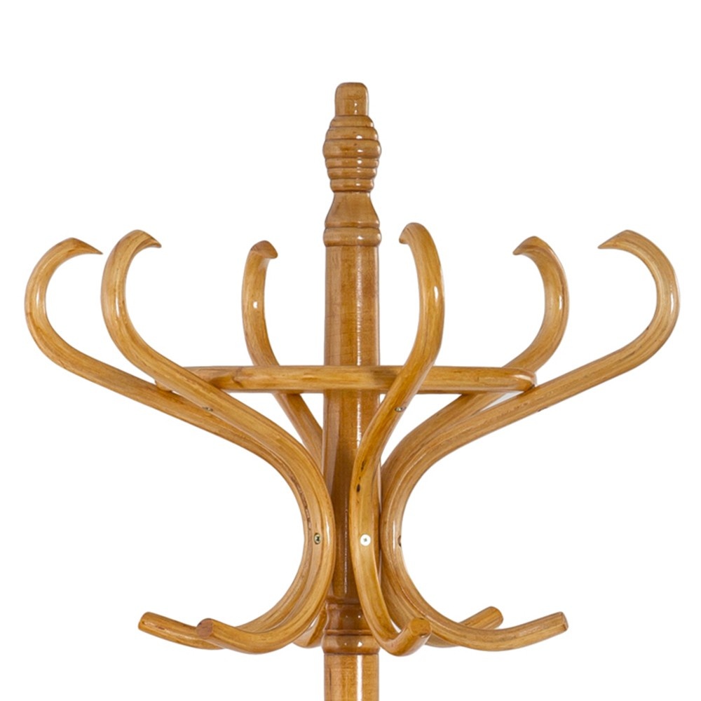 Cuier pom lemn curbat, 12 agatatori HM W30, fag - 2 | YEO