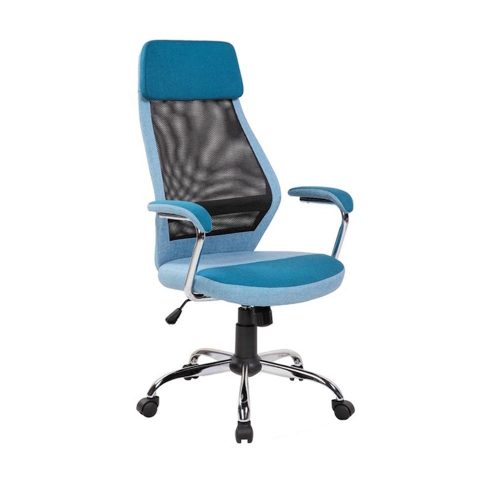 Scaun directorial mesh SL Q336, albastru - 1 | YEO