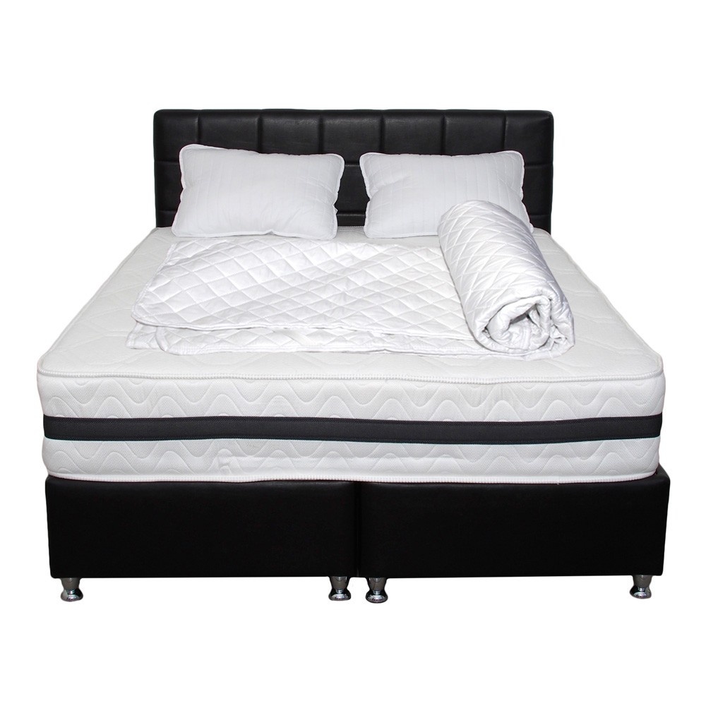 Set Saltea Super Lux Ortopedica Forte TULIP plus 2 perne microfibra 50x70 plus Husa hipoalergenica, 140x200x30 - 2 | YEO