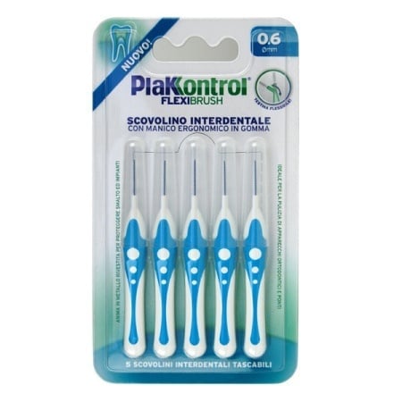 5 Periute interdentare Plakkontrol Flexi Brush 0,6 mm