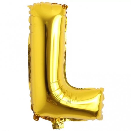 Balon aniversar Maxee, litera L, auriu, 40 cm