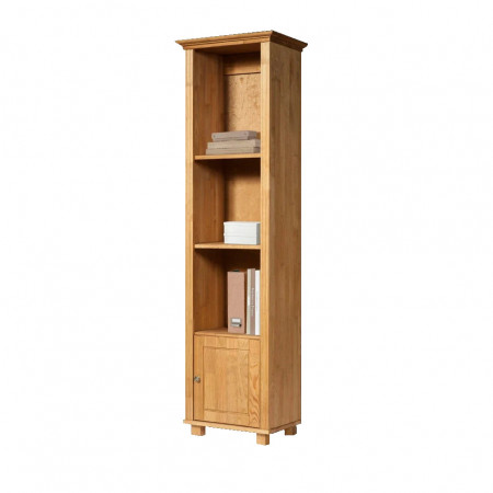 Biblioteca Home Affaire, lemn pin/HDF/ metal, natur, 188,5 x 50 x 40 cm