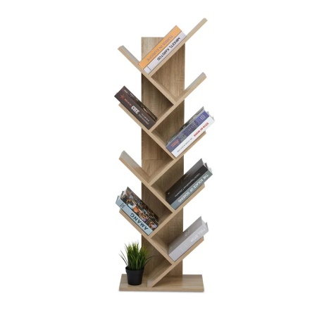 Biblioteca Troy, PAL, natur, 127 x 40 x 20 cm