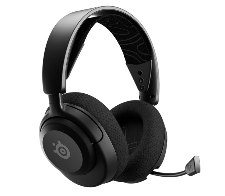Casti gaming wireless SteelSeries Arctis Nova 5 pentru PC/PS4|5, Switch, Mobile, Mac, Oculus Quest 2, USB/Wireless/Bluetooth, drivere 40 mm, microfon retractabil Arctis ClearCast Gen2, Bidirectional Noise Canceling, Resigilat, Grad A