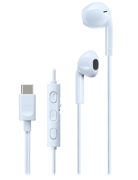 Casti JVC HA-FR17UC-A-U, Cu Fir, In-Ear, Microfon, USB-C, albastru deschis