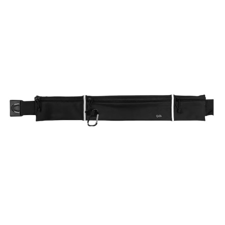 Centura de alergare unisex Qidi, poliester, negru, 51,5 cm