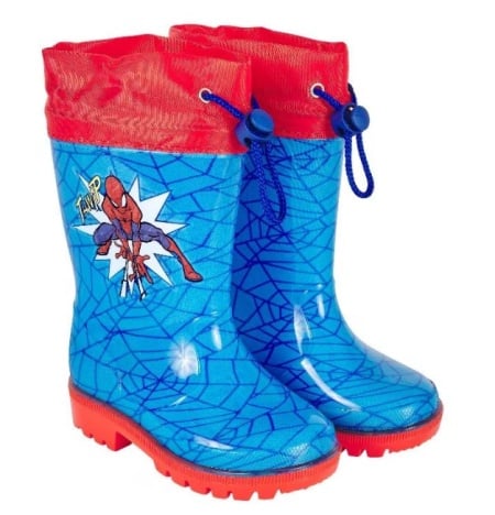 Cizme de cauciuc Perletti Spiderman, pentru baieti, PVC, marime 30-31, albastre