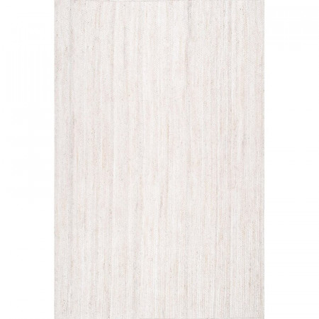 Covor Benton, iuta, alb, 91 x 152 cm - Img 1