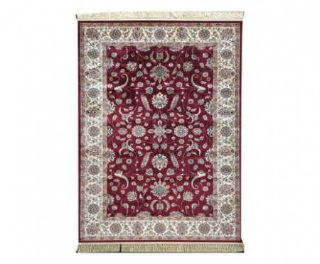 Covor Kelsie, textil, fildes/rosu, 80 x 150 cm - Img 1