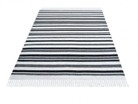 Covor Timbers, textil, alb/negru, 160 x 230 cm