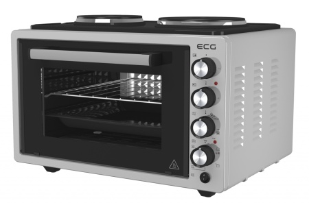 Cuptor electric ECG ETH 3701G, 37 L, putere maxima 2500 W, 2 plite, 40-230 °C, rotisor