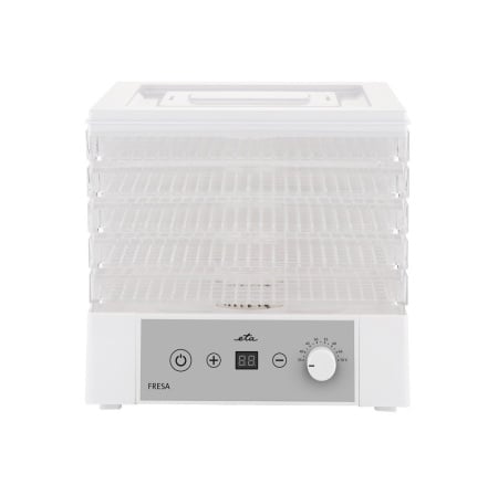 Deshidrator de alimente ETA Fresa 630190000, 250 W, 8 niveluri, temperatura reglabila