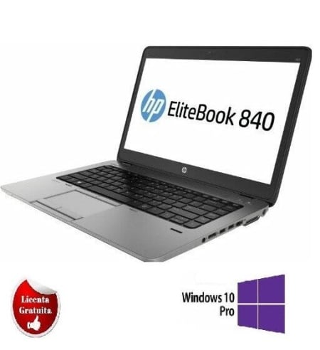 EliteBook 840 G1, i5-4200U, 4GB DDR3, 128GB SSD Soft Preinstalat Windows 10 Professional