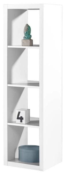 Etajera Costin, alba, 41/147/38 cm