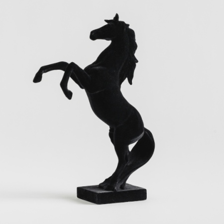 Figurina decorativa Velvethorse - Cal negru